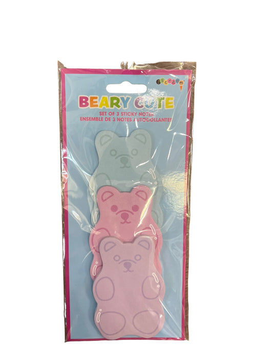 Beary cute sticky notes