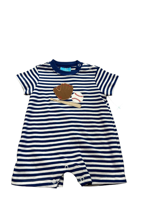 baseball royal romper