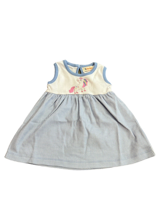 gingham unicorn dress