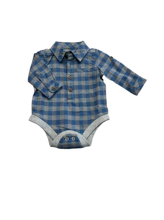 grey/blue plaid bubble