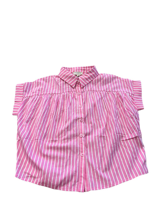 Pink stripe blouse