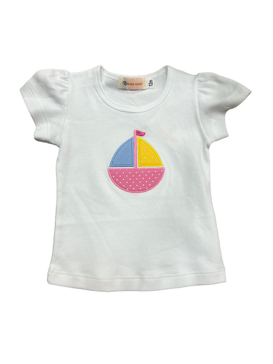 Girl sailboat tee