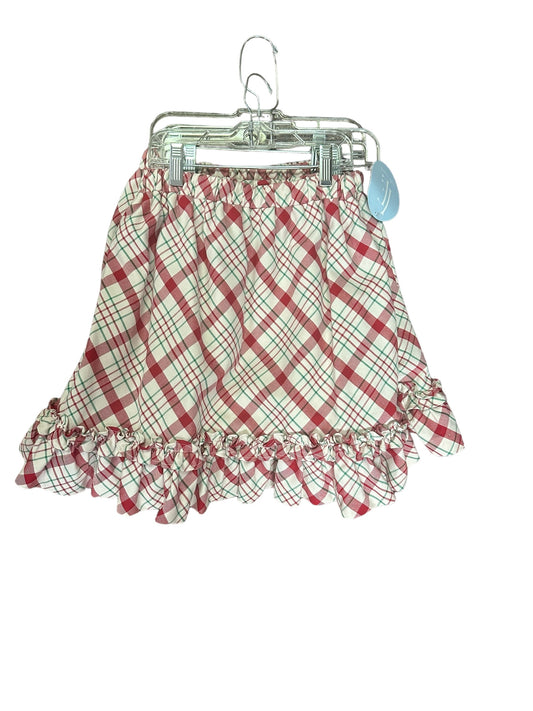 plaid holiday skirt