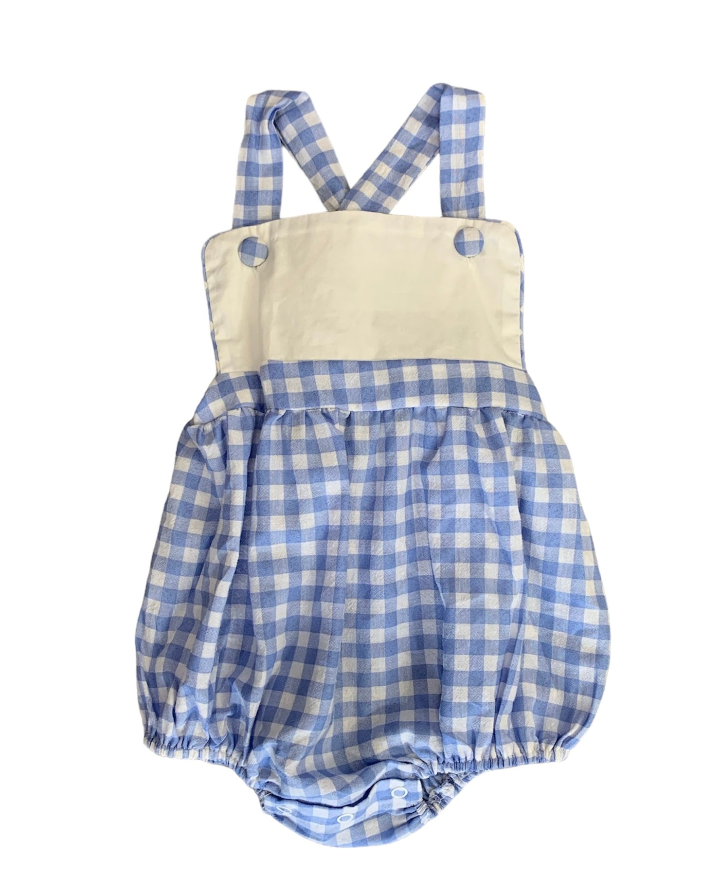 Blue Gingham Sunsuit