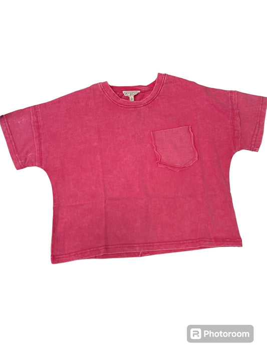 Pink pocket tee