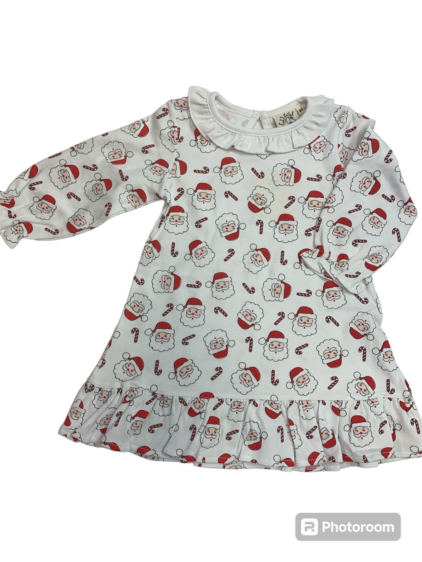 Santa head print dress