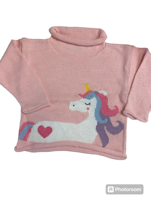 Unicorn roll neck sweater