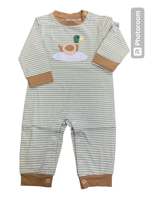 Duck applique boys romper