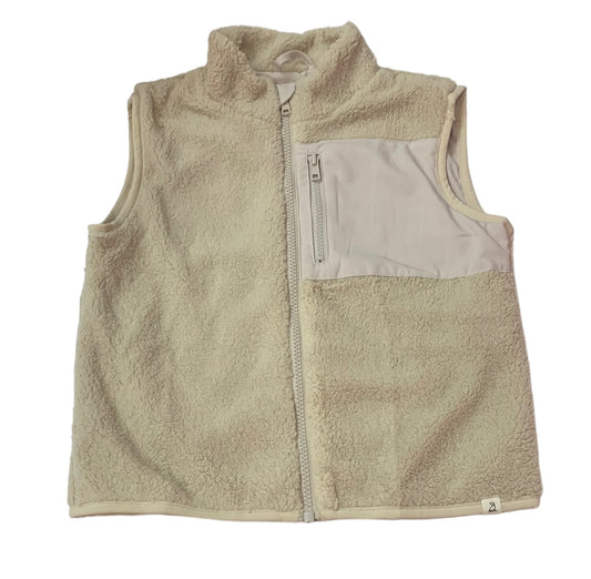 Beige Gilt Sherpa Vest