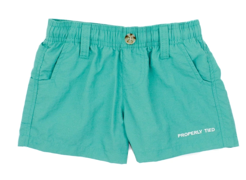 Boys Mallard Short- Soft Green