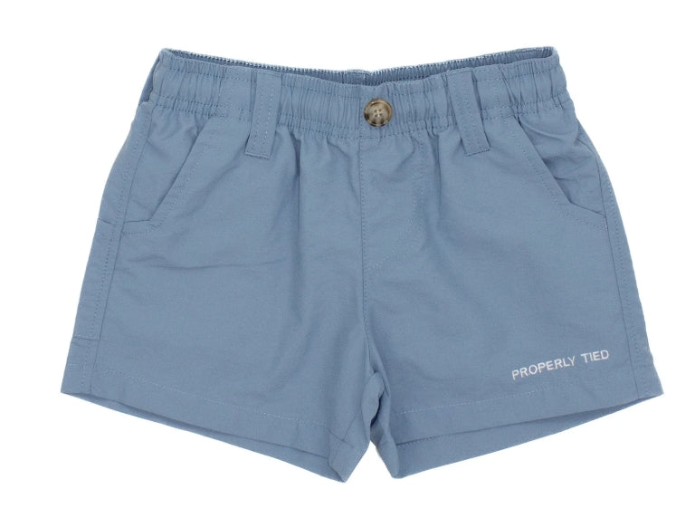 Boys Mallard Short- Stone Blue