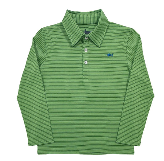 Banks Green/Blue stripe polo