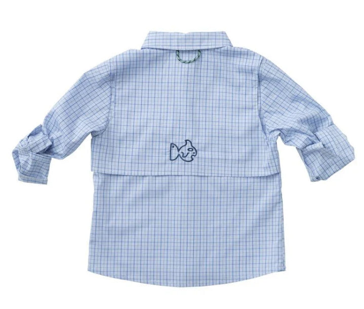 Blue Windowpane Shirt