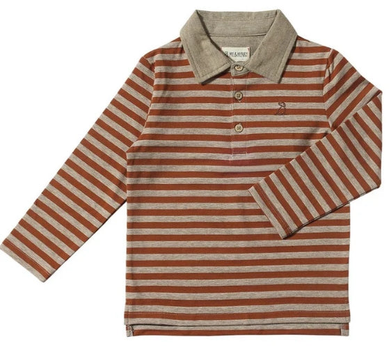 Waverly Polo-Brown/Beige