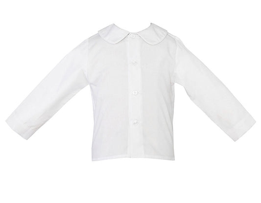 Boys LS white shirt