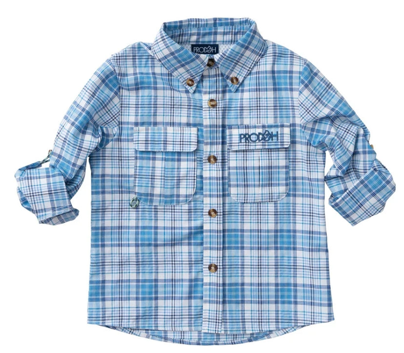 Blue Plaid Founder Shirt