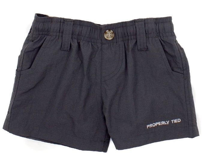 Boys Mallard Short Charcoal