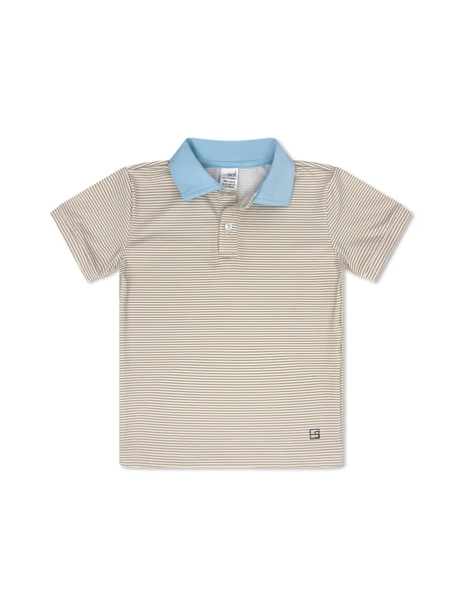 Sandstone Ministripe Parker Polo