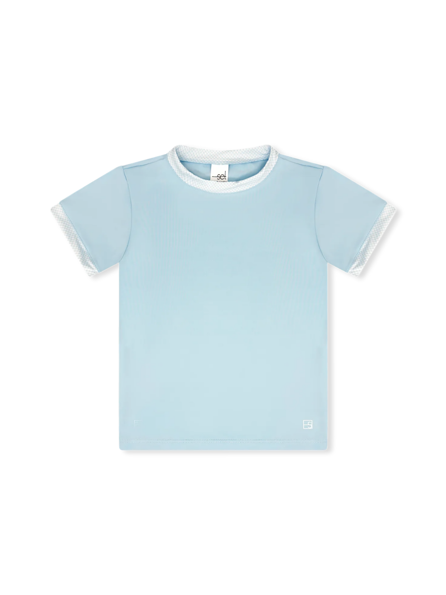 Cotton Candy Blue Bradley Basic tee