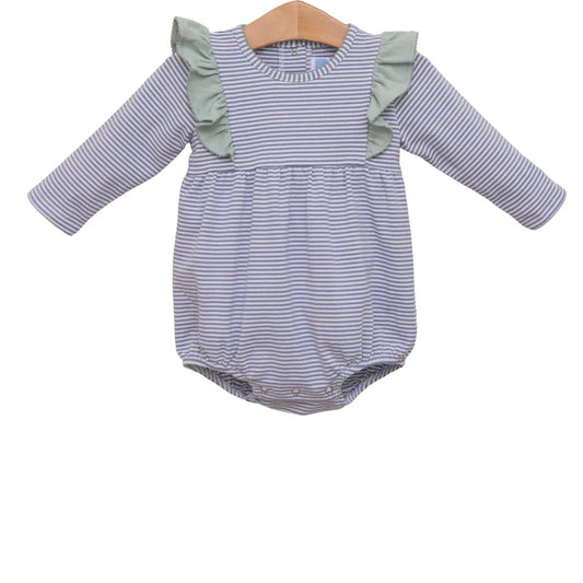 Madison Bubble-Blue Stripe/Sage Green