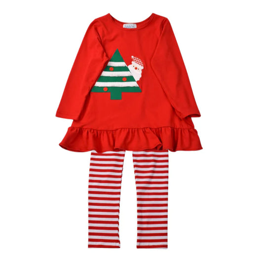 Santa/Tree Babydoll top