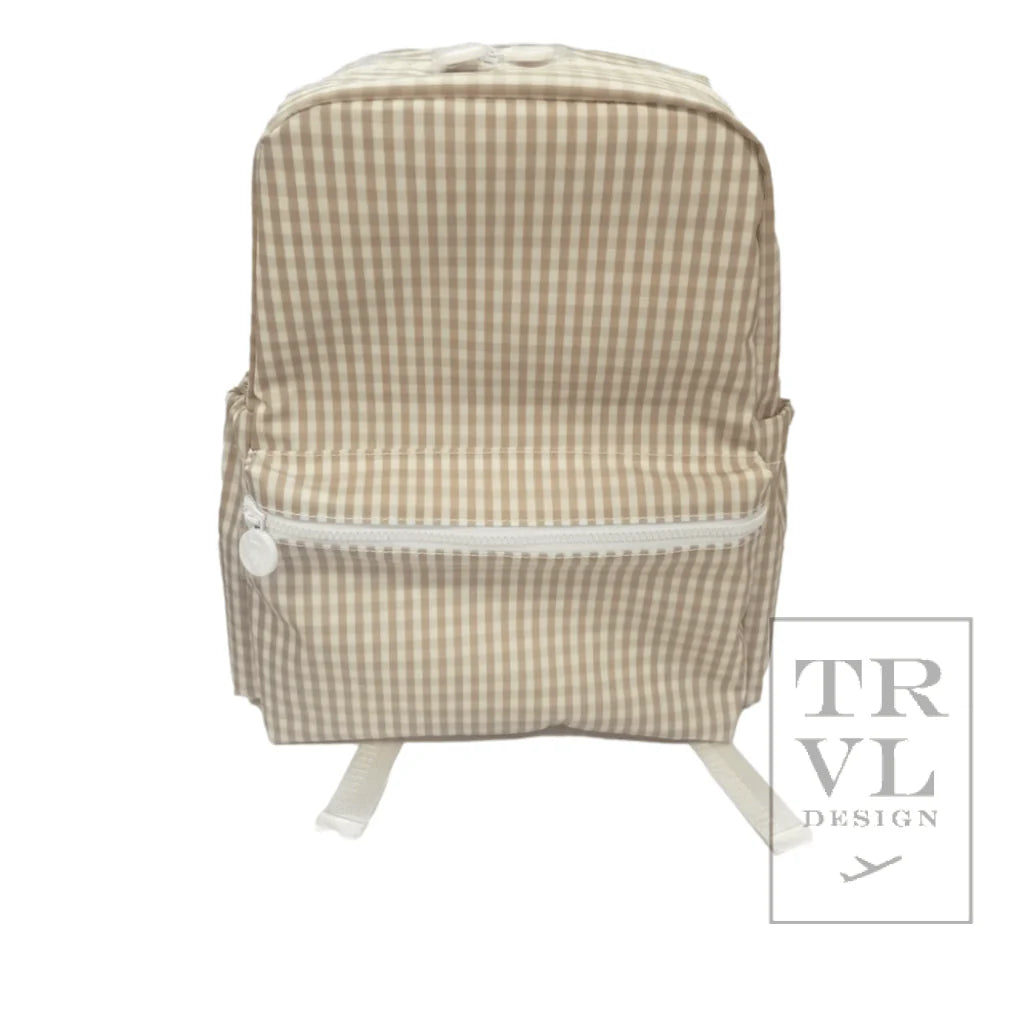 Gingham Khaki-backpacker