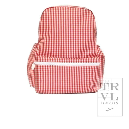 Gingham Red-backpacker