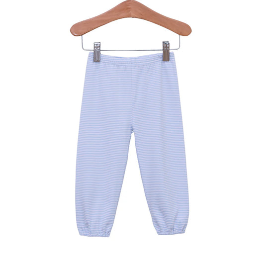 Bloomer Pants-light blue striped