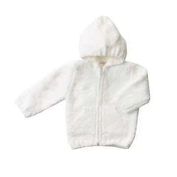 Chenille Hoodie-White