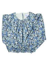 wren blue floral top