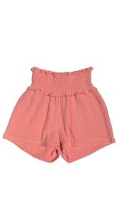 Sadie shorts coral Gauze