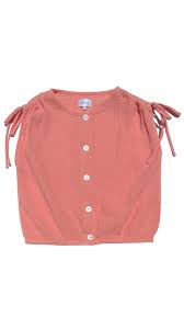 Maggie top Coral Gauze