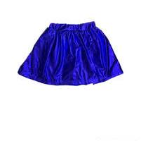 Royal blue metallic skort