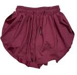 maroon butterfly shorts