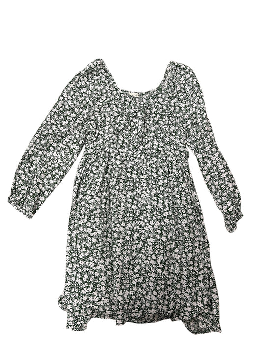 green floral ls dress