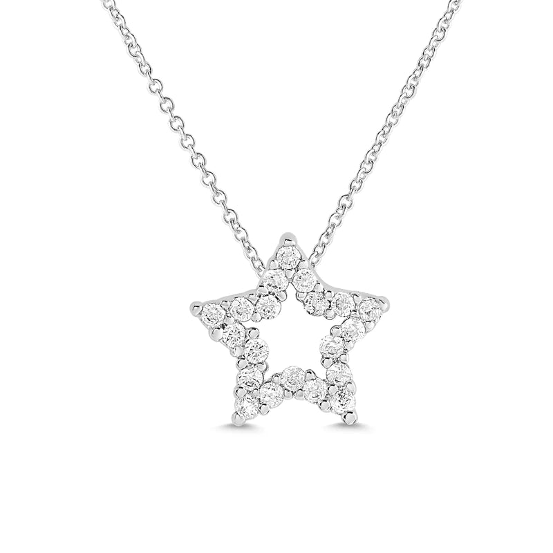 Open Star CZ Necklace