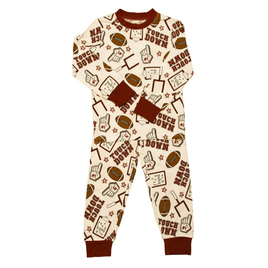 Maroon Touchdown Bamboo PJ’s