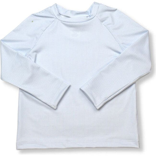 lullaby-blue gingham rashguard