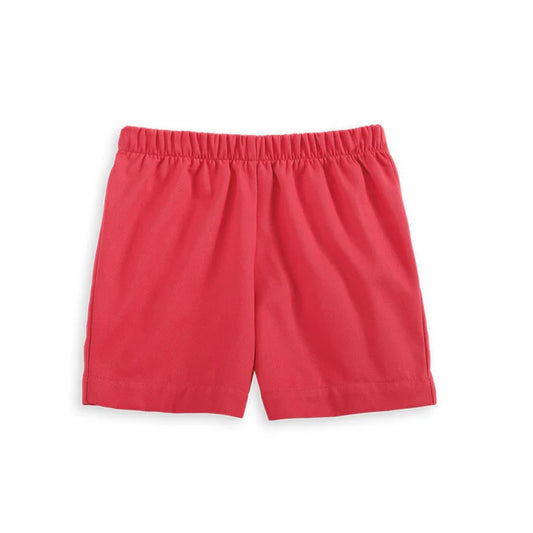 Breakers Red twill boy play short