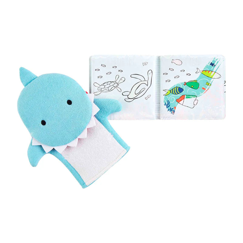 bath toys-shark book