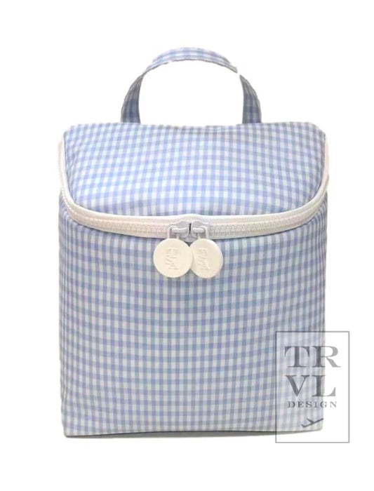 Gingham Mist-take away lunch bag