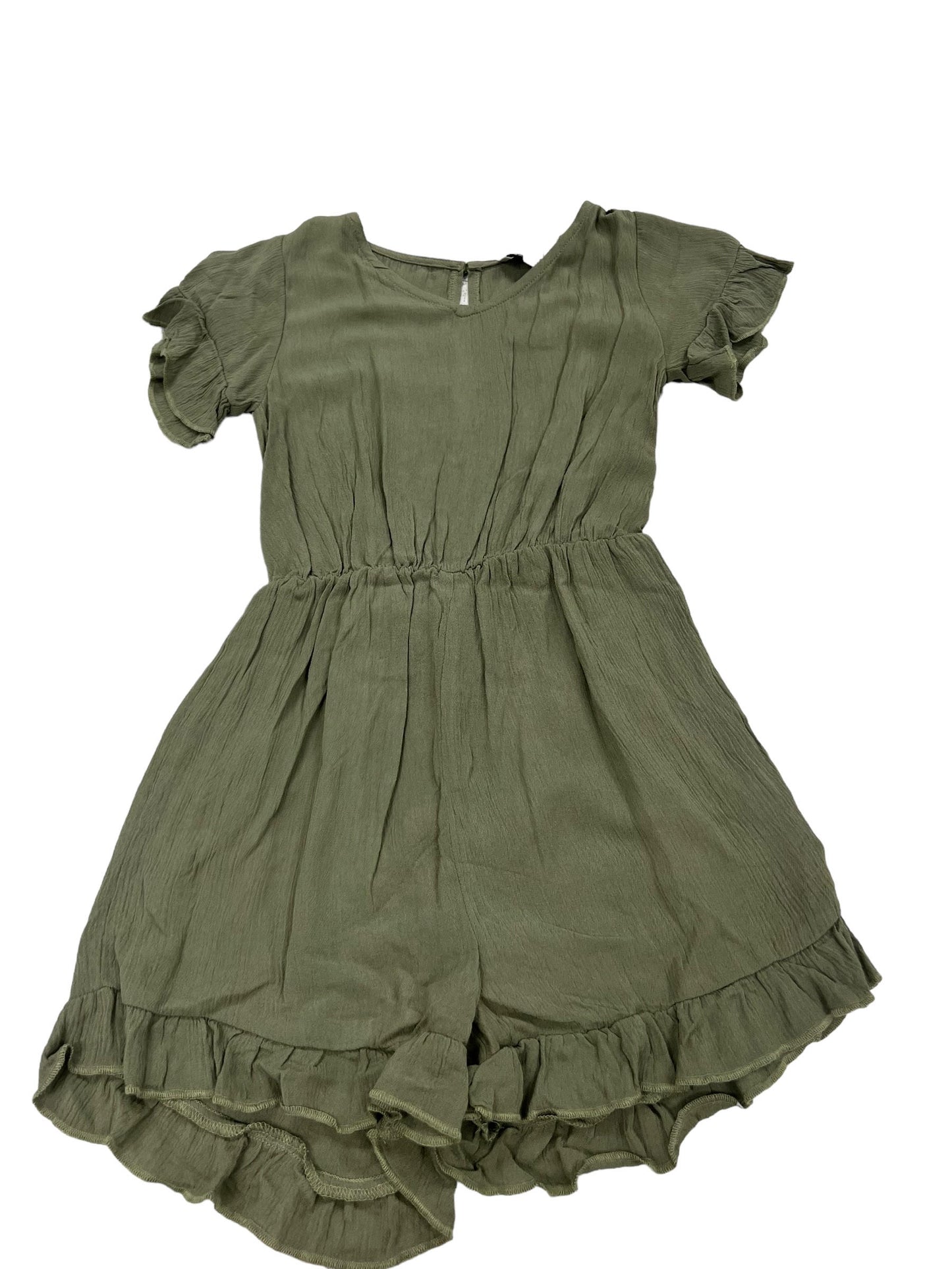 olive green romper