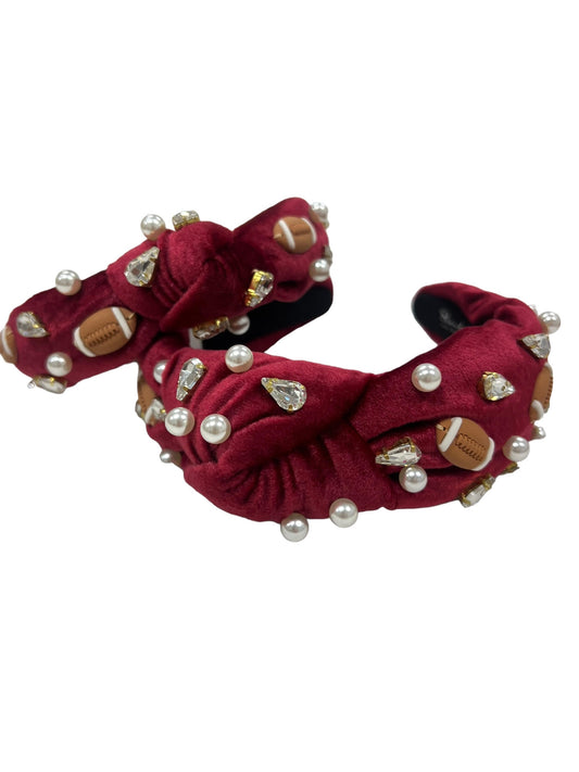 maroon football headbands